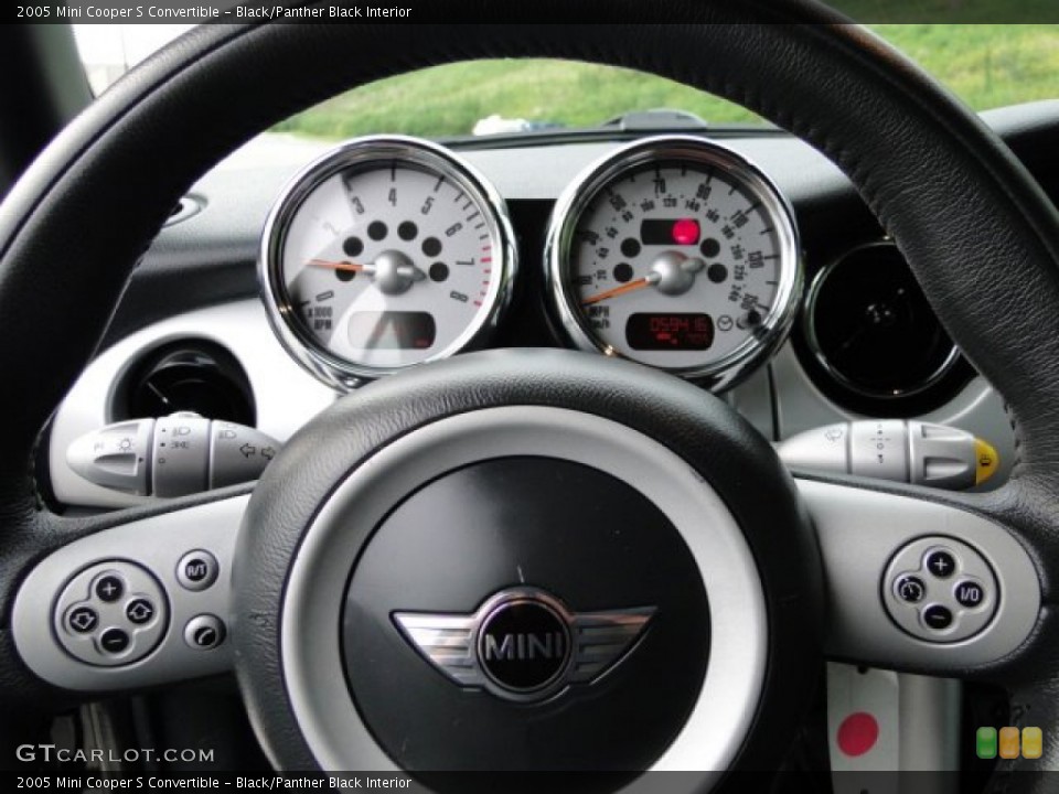 Black/Panther Black Interior Steering Wheel for the 2005 Mini Cooper S Convertible #84260766