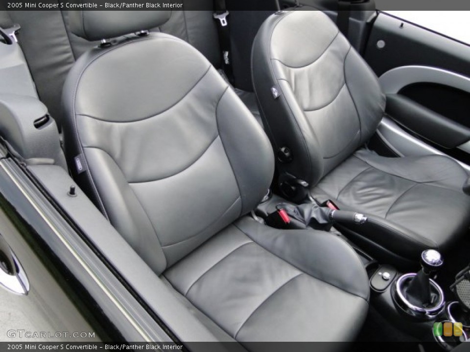 Black/Panther Black Interior Front Seat for the 2005 Mini Cooper S Convertible #84260835