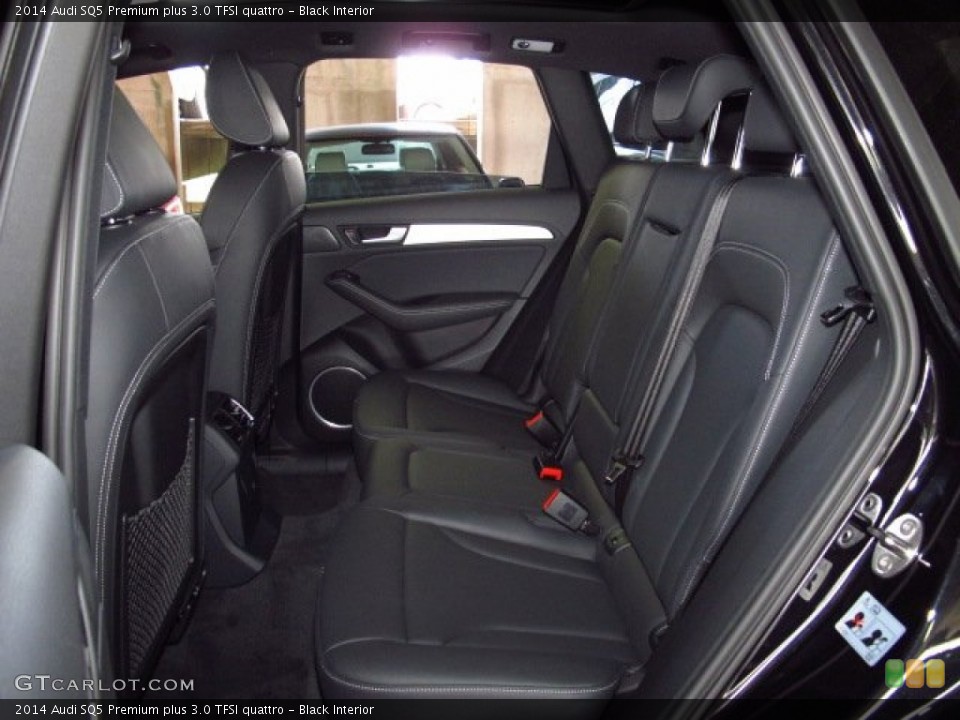 Black Interior Rear Seat for the 2014 Audi SQ5 Premium plus 3.0 TFSI quattro #84261813