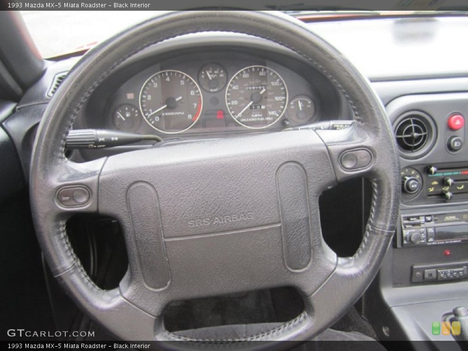 Black 1993 Mazda MX-5 Miata Interiors