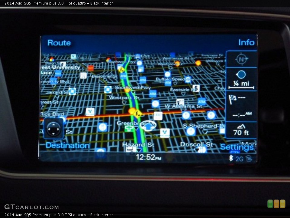 Black Interior Navigation for the 2014 Audi SQ5 Premium plus 3.0 TFSI quattro #84262014