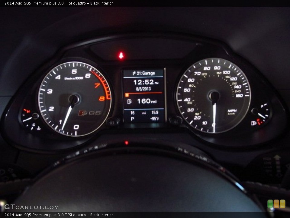 Black Interior Gauges for the 2014 Audi SQ5 Premium plus 3.0 TFSI quattro #84262047