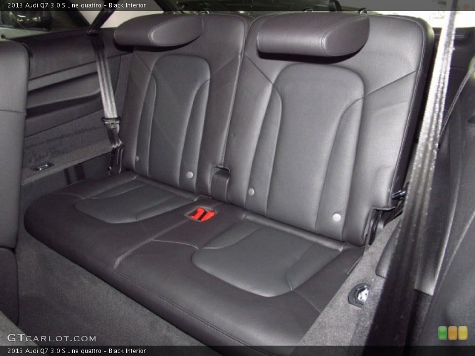 Black Interior Rear Seat for the 2013 Audi Q7 3.0 S Line quattro #84262407