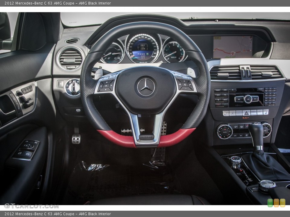 AMG Black Interior Steering Wheel for the 2012 Mercedes-Benz C 63 AMG Coupe #84262566