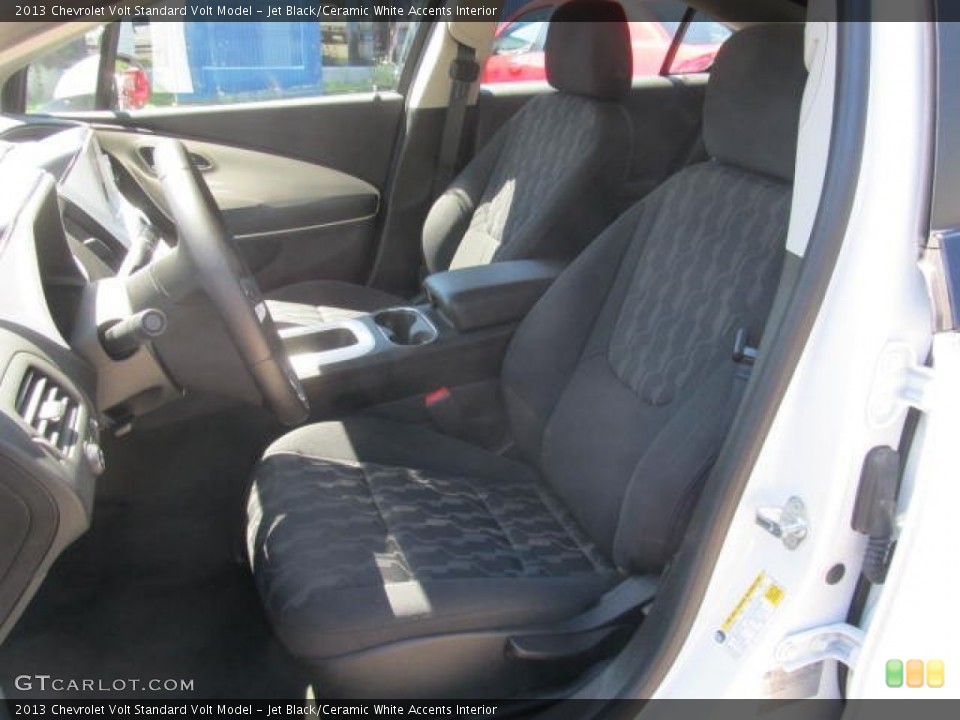 Jet Black/Ceramic White Accents Interior Front Seat for the 2013 Chevrolet Volt  #84262916