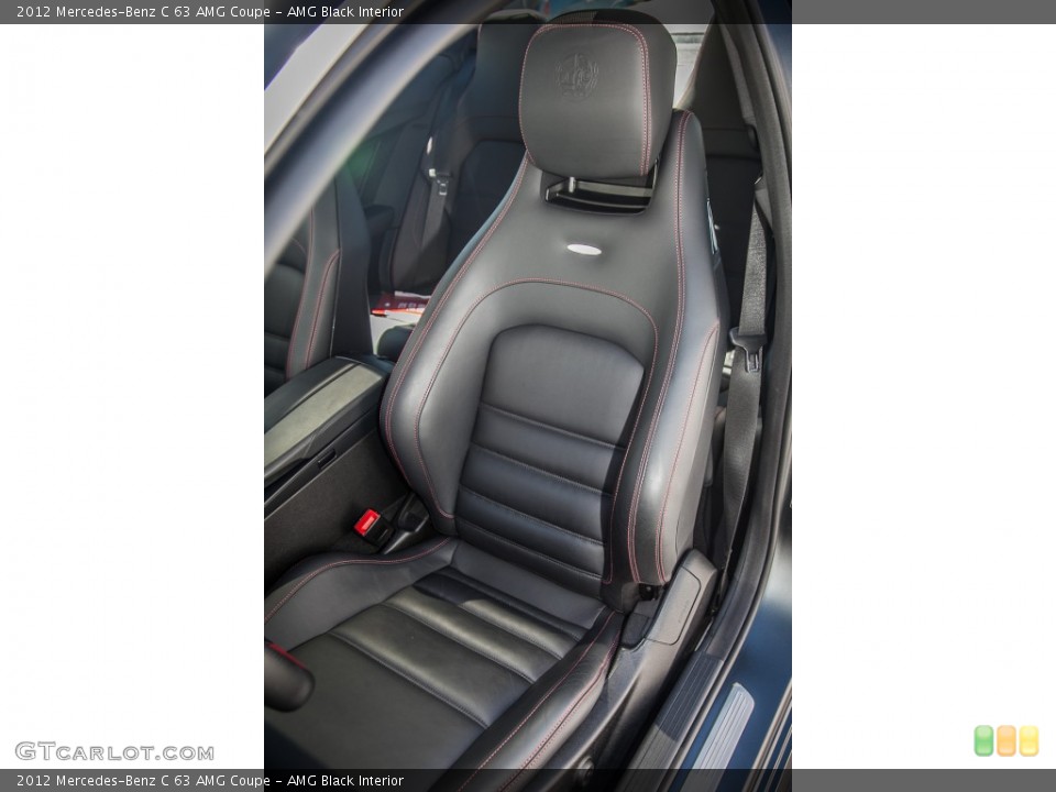AMG Black Interior Front Seat for the 2012 Mercedes-Benz C 63 AMG Coupe #84263268