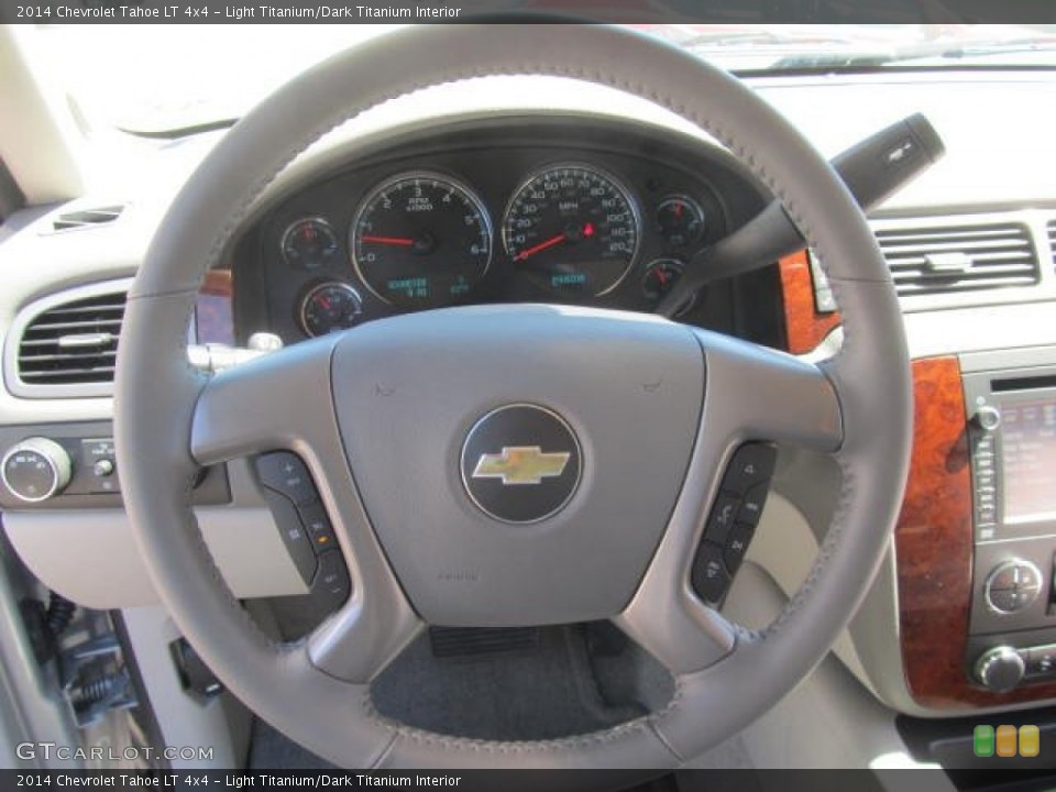 Light Titanium/Dark Titanium Interior Steering Wheel for the 2014 Chevrolet Tahoe LT 4x4 #84264421