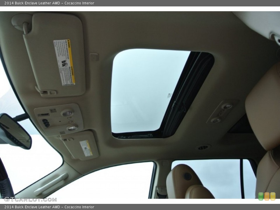 Cocaccino Interior Sunroof for the 2014 Buick Enclave Leather AWD #84266849
