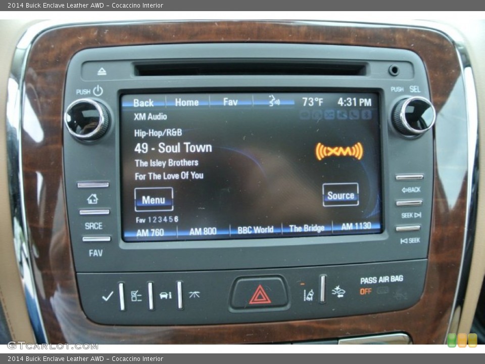 Cocaccino Interior Controls for the 2014 Buick Enclave Leather AWD #84266895