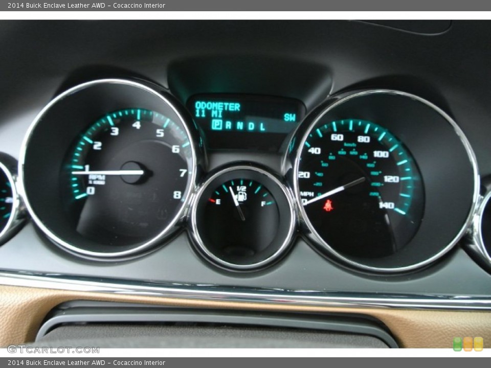 Cocaccino Interior Gauges for the 2014 Buick Enclave Leather AWD #84266919