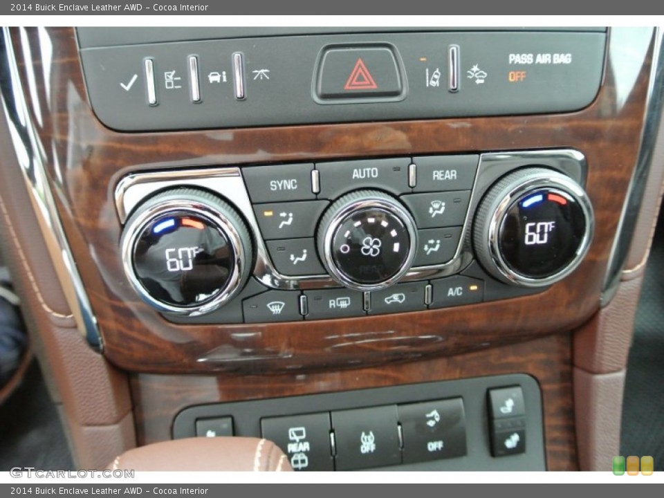 Cocoa Interior Controls for the 2014 Buick Enclave Leather AWD #84267351
