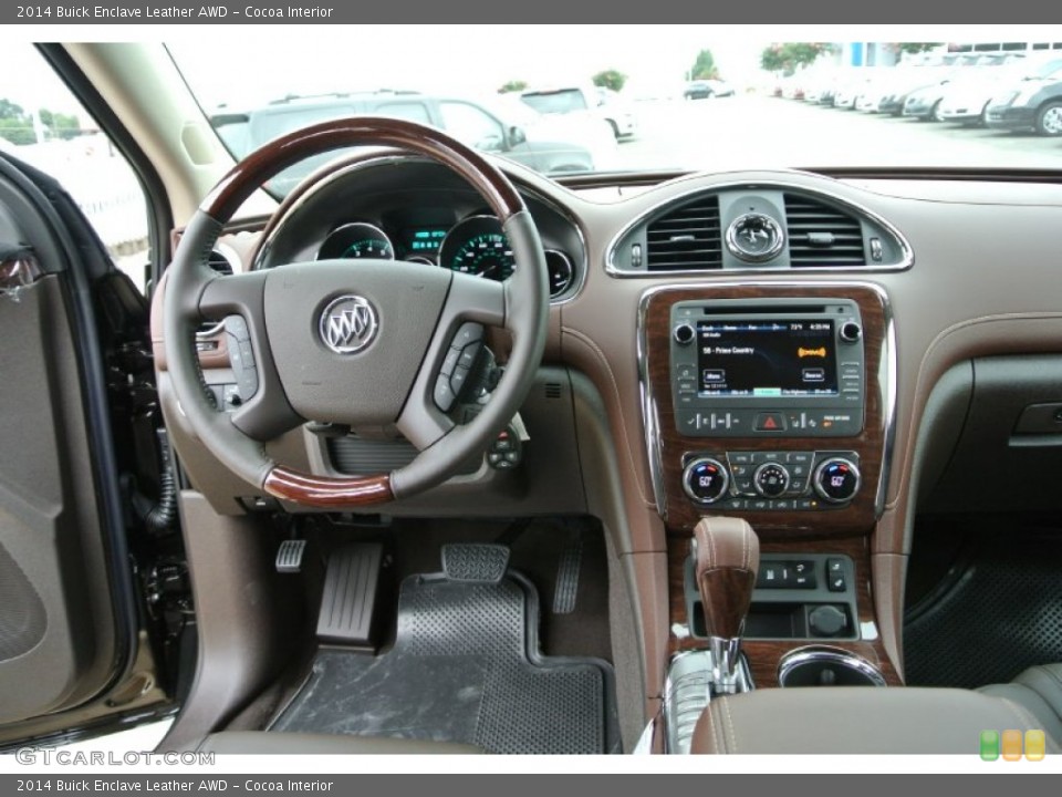 Cocoa Interior Dashboard for the 2014 Buick Enclave Leather AWD #84267489