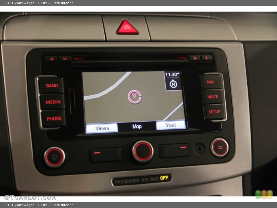 Black Interior Navigation for the 2011 Volkswagen CC Lux #84283554