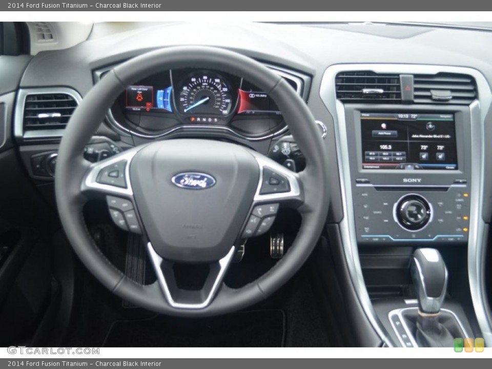 Charcoal Black Interior Dashboard for the 2014 Ford Fusion Titanium #84283986