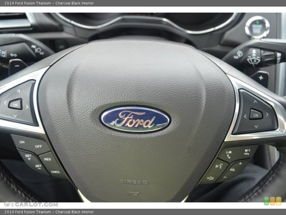 Charcoal Black Interior Controls for the 2014 Ford Fusion Titanium #84284187