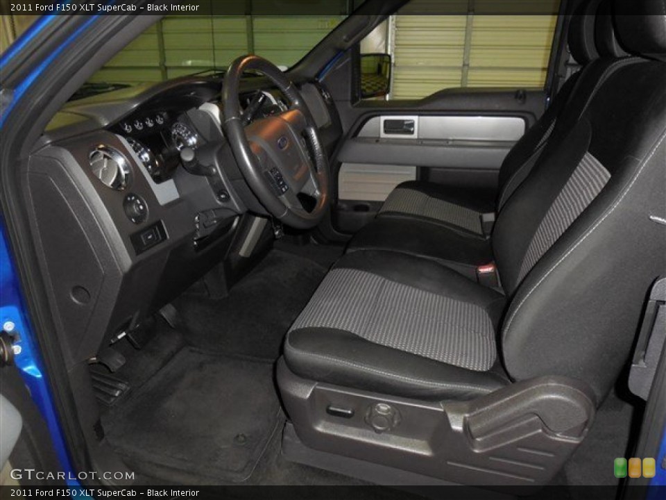 Black Interior Front Seat for the 2011 Ford F150 XLT SuperCab #84288702