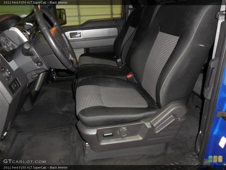 Black Interior Front Seat for the 2011 Ford F150 XLT SuperCab #84288726