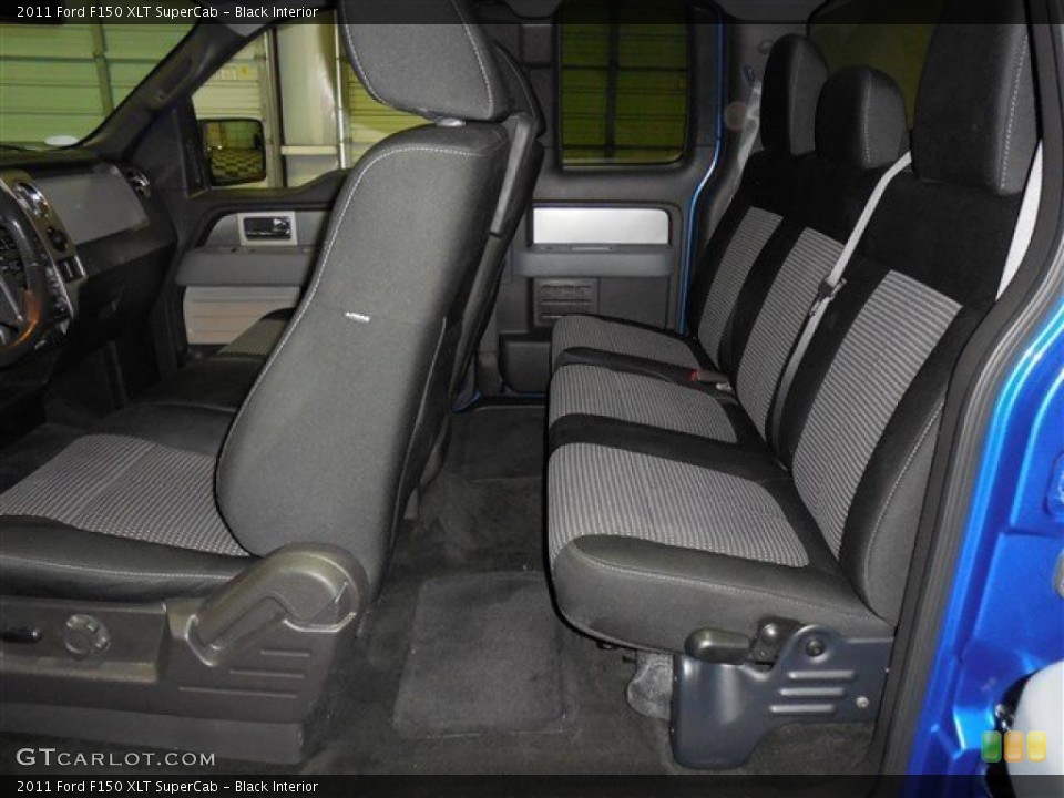 Black Interior Rear Seat for the 2011 Ford F150 XLT SuperCab #84288888