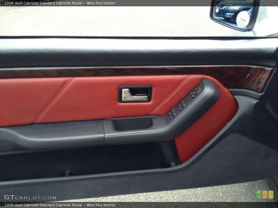 Wine Red Interior Door Panel for the 1998 Audi Cabriolet  #84289329