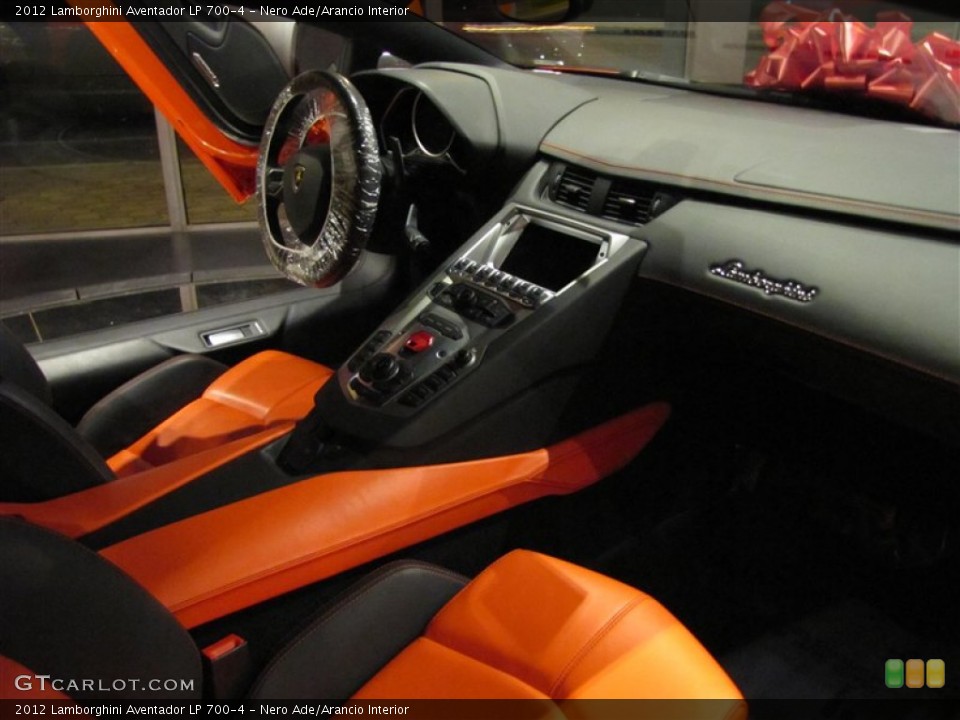 Nero Ade/Arancio Interior Front Seat for the 2012 Lamborghini Aventador LP 700-4 #84298272