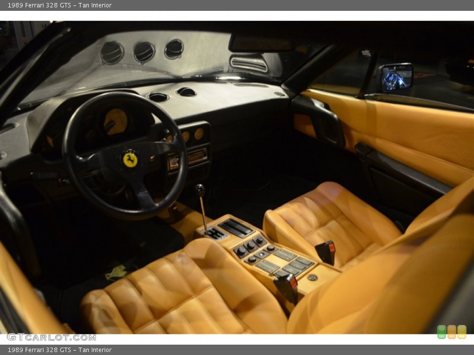 Tan 1989 Ferrari 328 Interiors