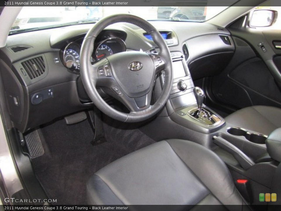 Black Leather Interior Dashboard for the 2011 Hyundai Genesis Coupe 3.8 Grand Touring #84301131
