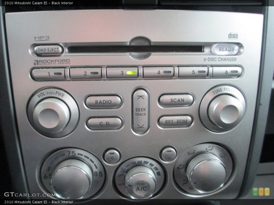 Black Interior Controls for the 2010 Mitsubishi Galant ES #84315249