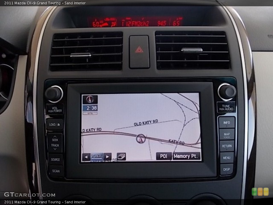 Sand Interior Navigation for the 2011 Mazda CX-9 Grand Touring #84316218
