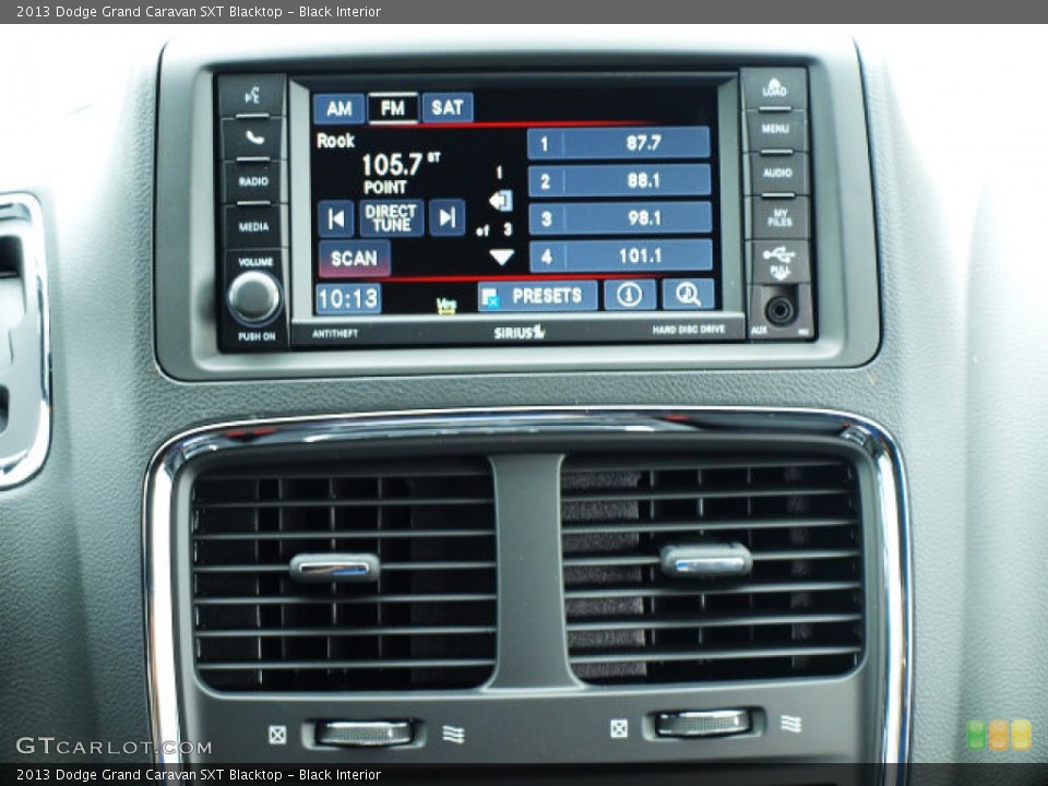 Black Interior Controls for the 2013 Dodge Grand Caravan SXT Blacktop #84316989