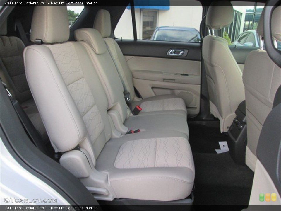 Medium Light Stone Interior Rear Seat for the 2014 Ford Explorer FWD #84317706