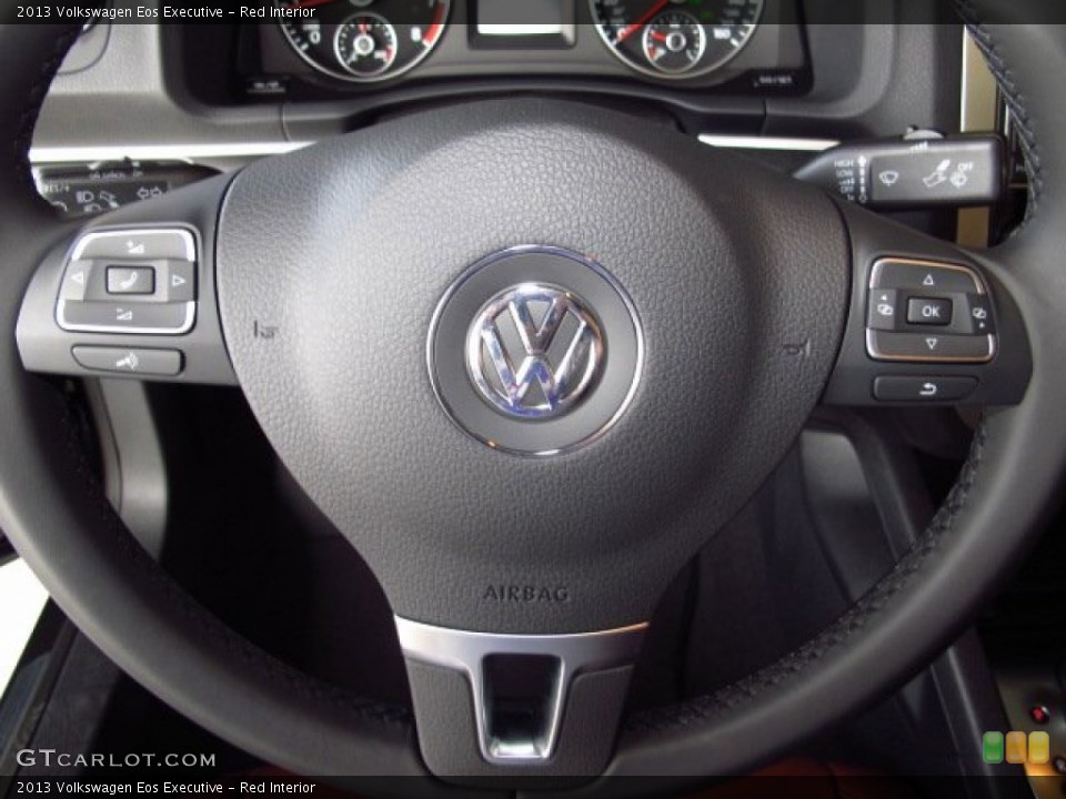 Red Interior Steering Wheel for the 2013 Volkswagen Eos Executive #84318120