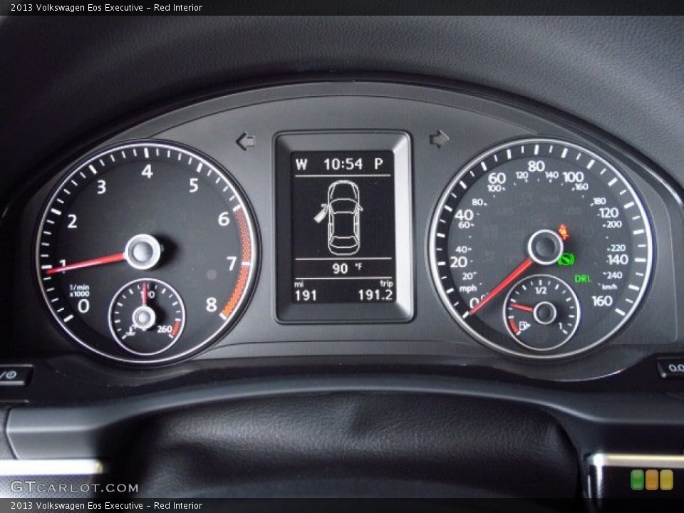 Red Interior Gauges for the 2013 Volkswagen Eos Executive #84318288