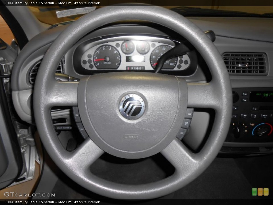 Medium Graphite Interior Steering Wheel for the 2004 Mercury Sable GS Sedan #84319947