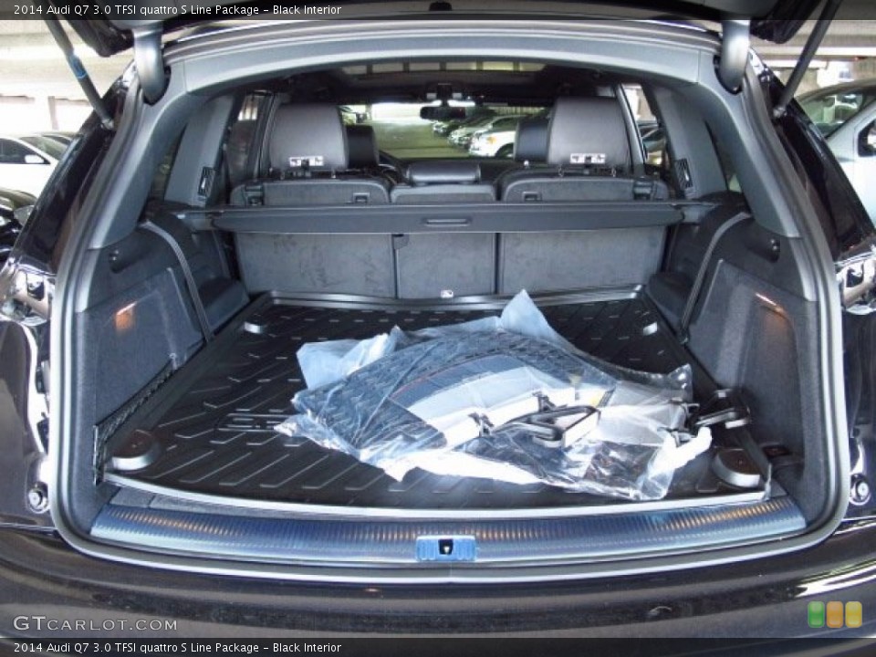 Black Interior Trunk for the 2014 Audi Q7 3.0 TFSI quattro S Line Package #84322503