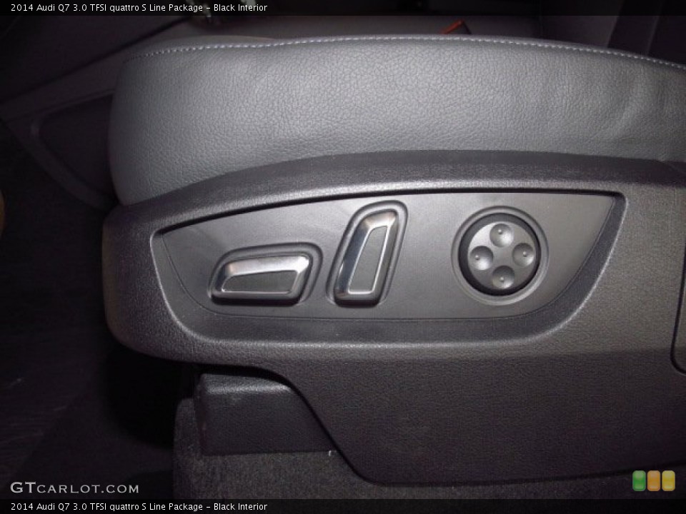 Black Interior Front Seat for the 2014 Audi Q7 3.0 TFSI quattro S Line Package #84322785