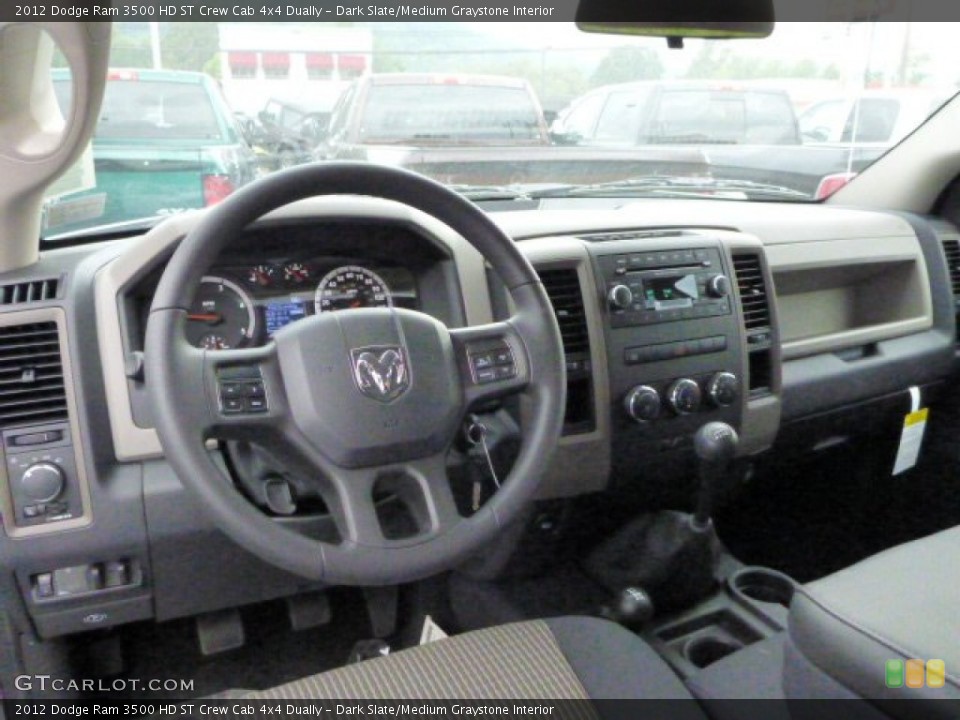 Dark Slate/Medium Graystone Interior Dashboard for the 2012 Dodge Ram 3500 HD ST Crew Cab 4x4 Dually #84323910
