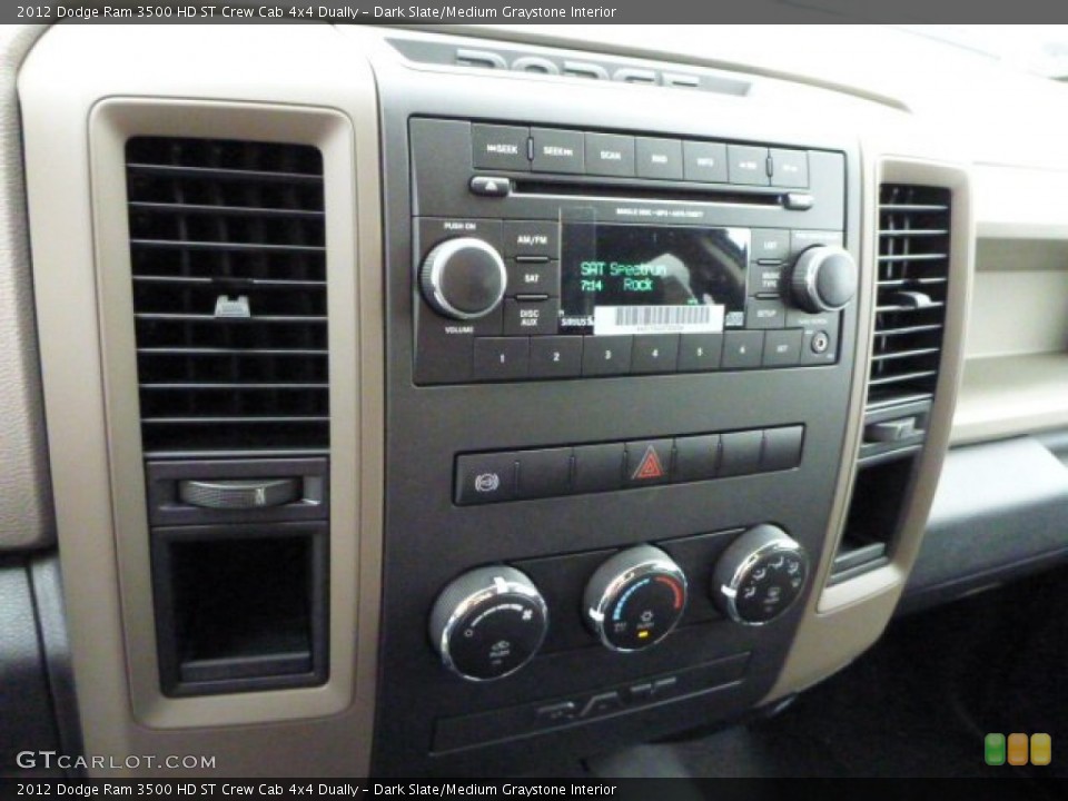Dark Slate/Medium Graystone Interior Controls for the 2012 Dodge Ram 3500 HD ST Crew Cab 4x4 Dually #84324066