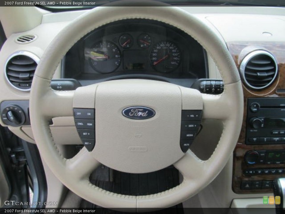 Pebble Beige Interior Steering Wheel for the 2007 Ford Freestyle SEL AWD #84324990