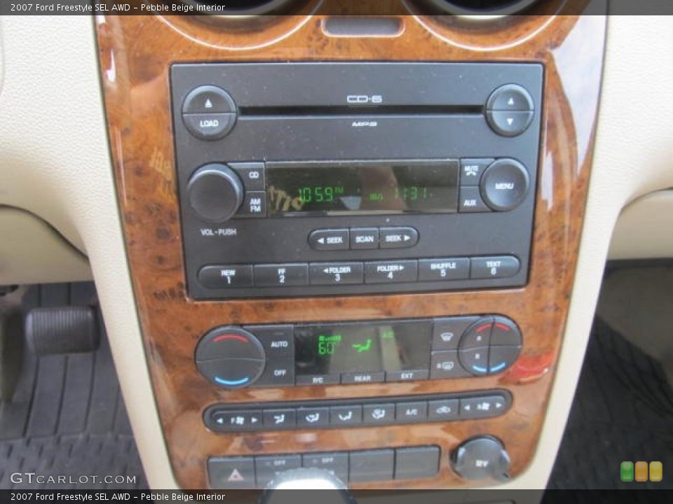 Pebble Beige Interior Controls for the 2007 Ford Freestyle SEL AWD #84325014