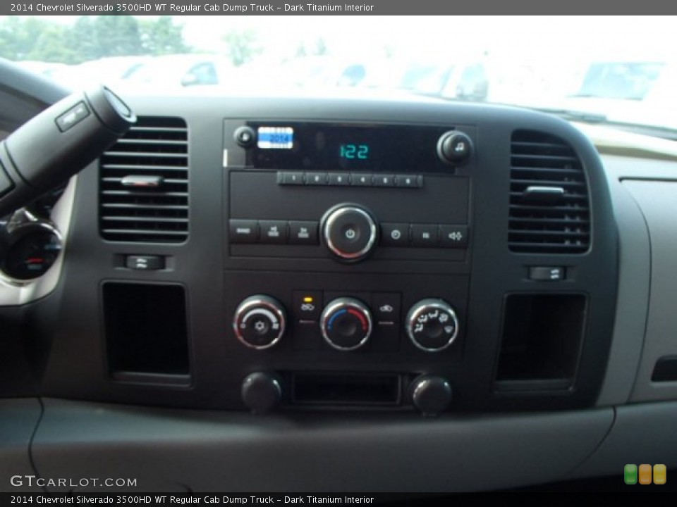 Dark Titanium Interior Controls for the 2014 Chevrolet Silverado 3500HD WT Regular Cab Dump Truck #84328203