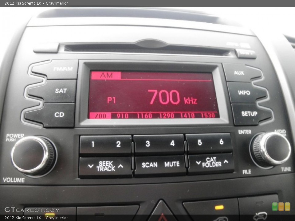 Gray Interior Audio System for the 2012 Kia Sorento LX #84331665