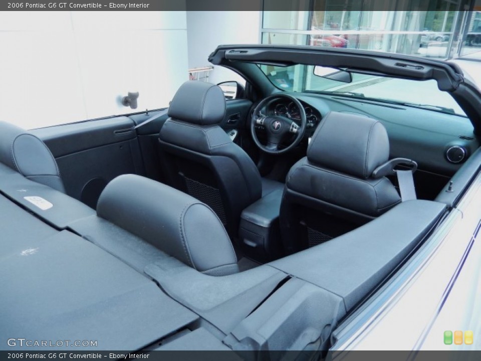 Ebony Interior Photo for the 2006 Pontiac G6 GT Convertible #84334779
