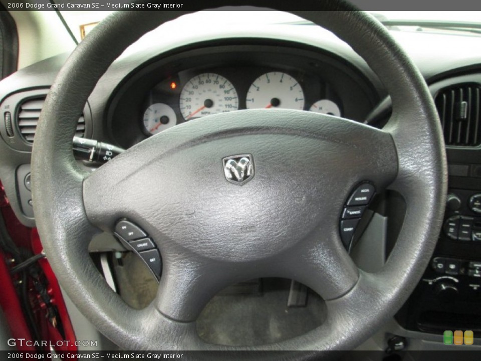 Medium Slate Gray Interior Steering Wheel for the 2006 Dodge Grand Caravan SE #84335856