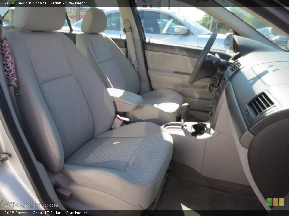 Gray Interior Front Seat for the 2008 Chevrolet Cobalt LT Sedan #84336681