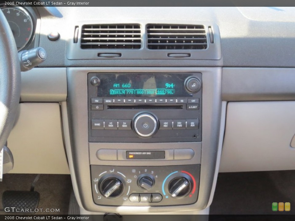 Gray Interior Controls for the 2008 Chevrolet Cobalt LT Sedan #84336837