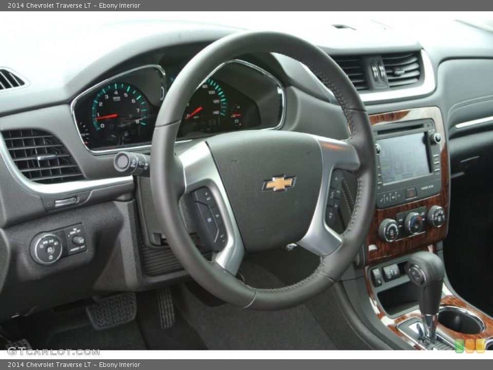 Ebony Interior Steering Wheel for the 2014 Chevrolet Traverse LT #84338694