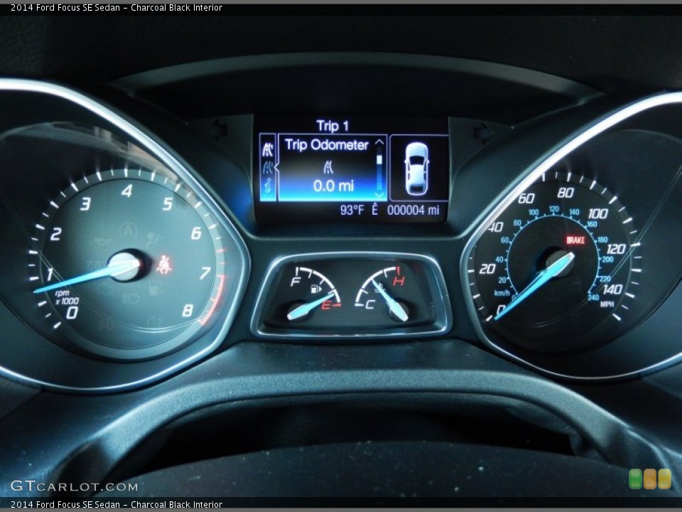 Charcoal Black Interior Gauges for the 2014 Ford Focus SE Sedan #84339930