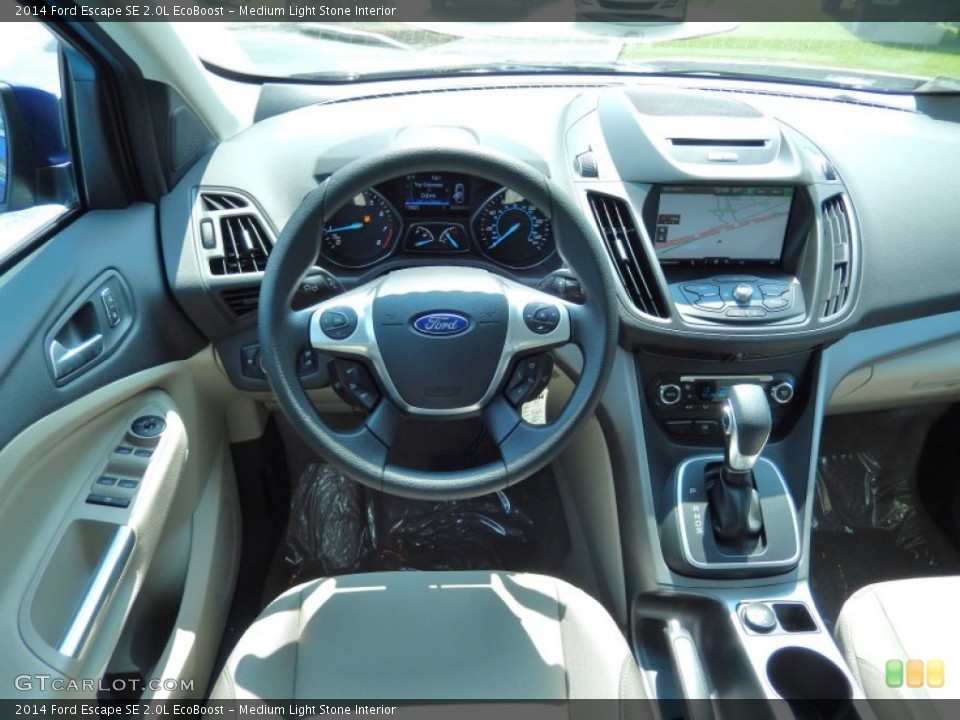 Medium Light Stone Interior Dashboard for the 2014 Ford Escape SE 2.0L EcoBoost #84340563