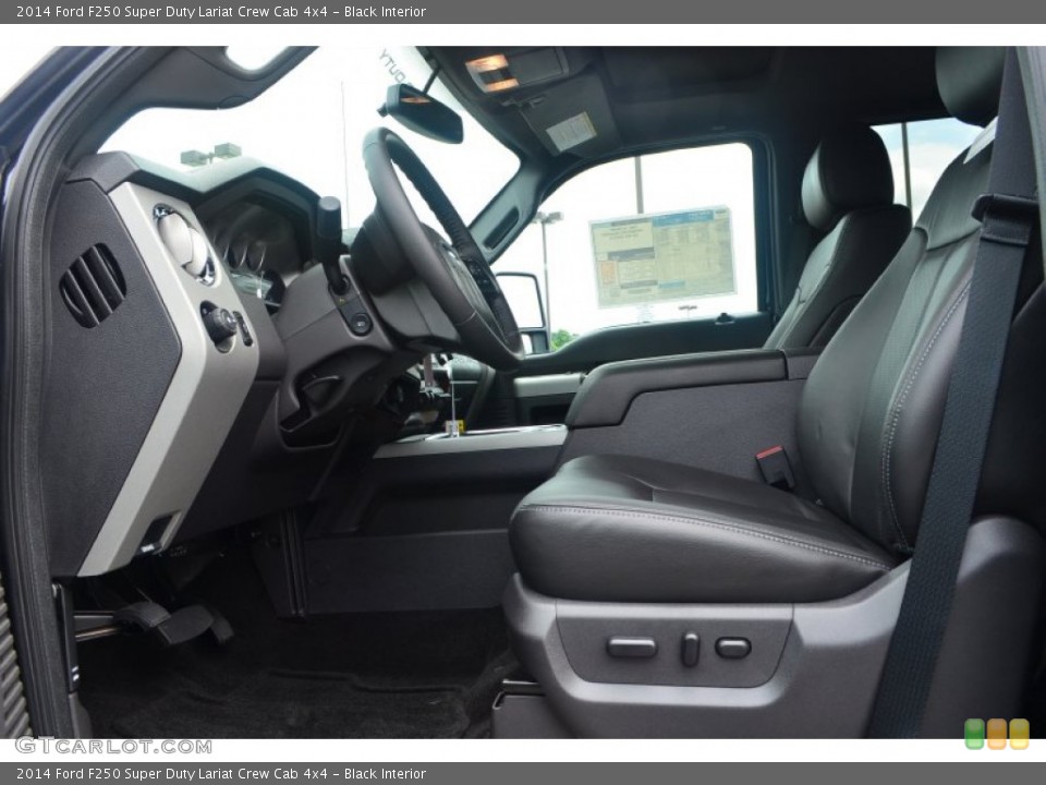 Black Interior Photo for the 2014 Ford F250 Super Duty Lariat Crew Cab 4x4 #84341106