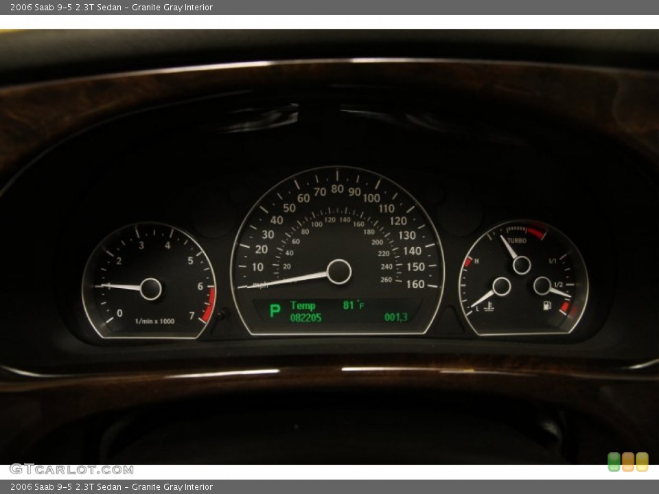 Granite Gray Interior Gauges for the 2006 Saab 9-5 2.3T Sedan #84341148